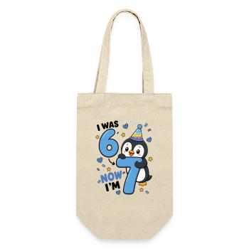  Ich War 6 Jetzt Bin Ich 7 Pinguin 7. - Geschenkbeutel für Flaschen - Natur - Vorne