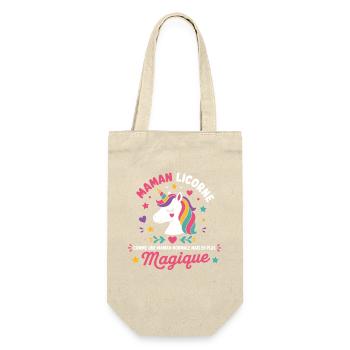 Maman Licorne Magique - Sac à bouteille - nature - Devant
