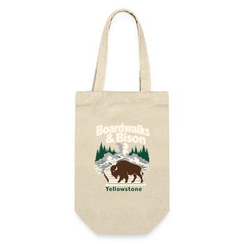 Yellowstone Boardwalks and Bison Road Trip Souveni - Geschenkbeutel für Flaschen - Natur - Vorne
