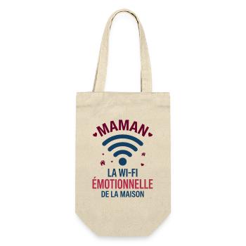 Maman La Wi-Fi Émotionnelle De La Maison - Sac à bouteille - nature - Devant