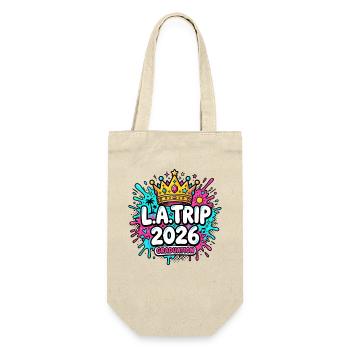 LA Trip 2026 - Geschenkbeutel für Flaschen - Natur - Vorne