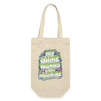 Game Developer My Game Works On Game Programmer - Gift Bag for Bottles - nature - Front
