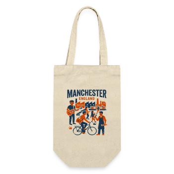Manchester England Industrial City Life Scene - Gift Bag for Bottles - nature - Front