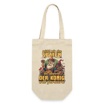 Hobbygärtner Gärtner Gartenarbeit Hochbeet Garten - Geschenkbeutel für Flaschen - Natur - Vorne
