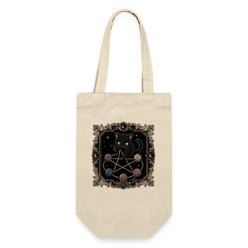 Sortilège Pentagramme du Chat Noir - Sac à bouteille - nature - Devant