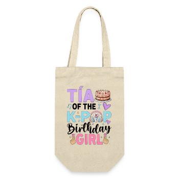 Tía of The K-Pop Birthday Girl - Gift Bag for Bottles - nature - Front