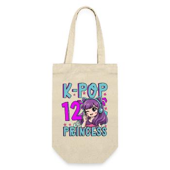K-Pop Princess Age 12 Years Old Birthday - Gift Bag for Bottles - nature - Front