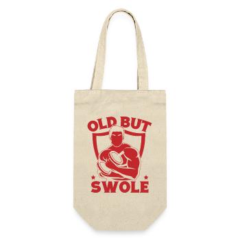Fitness Motivation Bodybuilder Old But Swole Gym - Gift Bag for Bottles - nature - Front