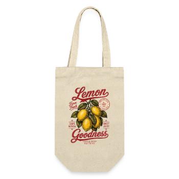 Zitronen Lemon Goodness Shirt - Gift Bag for Bottles - nature - Front