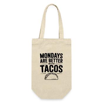 Mondays Are Better With Tacos - Gift Bag for Bottles - nature - Front