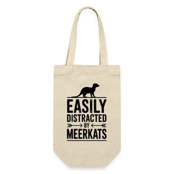 Meerkat Sayings Funny Meerkat Gift - Gift Bag for Bottles - nature - Front
