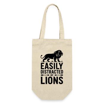 Lion Sayings Lion Funny Lion Gift - Gift Bag for Bottles - nature - Front