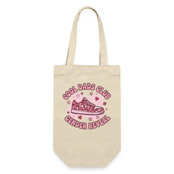 Gender Reveal Cool Dads Club Mom Dad Team Girl - Gift Bag for Bottles - nature - Front