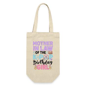 Mother-In-Law of The K-Pop Birthday Gir - Gift Bag for Bottles - nature - Front