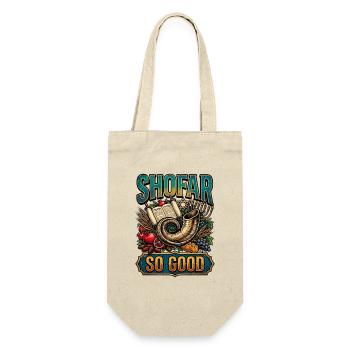 Shofar So Good: Festive Jewish Mix - Gift Bag for Bottles - nature - Front