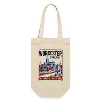 Worcester England Skyline Along River Severn - Gift Bag for Bottles - nature - Front