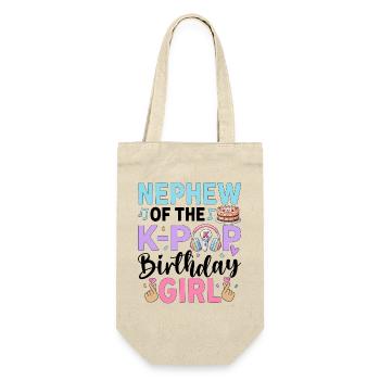 Nephew of The K-Pop Birthday Girl - Gift Bag for Bottles - nature - Front