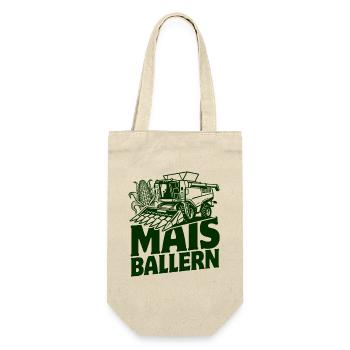 Mais | Maisernte | Maiskolben - Geschenkbeutel für Flaschen - Natur - Vorne