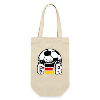 Germany Football Retro Fan GER Shirt - Gift Bag for Bottles - nature - Front