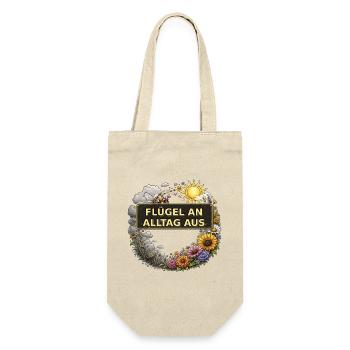 Biene Honig Imker Honigwabe Blumen Wiese Insekt - Geschenkbeutel für Flaschen - Natur - Vorne