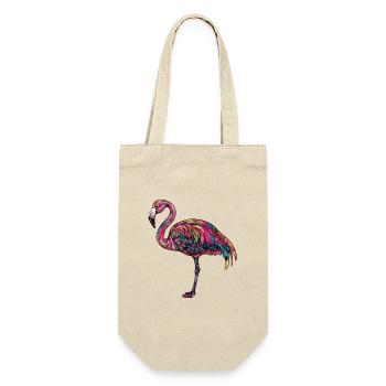 Flamant rose coloré - Sac à bouteille - nature - Devant