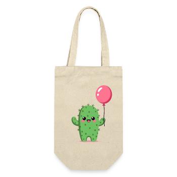 Cactus avec ballon - Sac à bouteille - nature - Devant