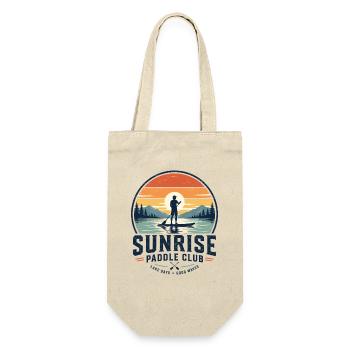 Sunrise Paddle Club SUP Shirt - Geschenkbeutel für Flaschen - Natur - Vorne