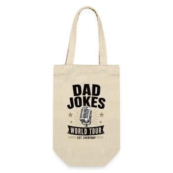 Dad Jokes World Tour Shirt - Gift Bag for Bottles - nature - Front