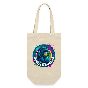 Gorilla Groove Gorilla DJ Musik-Kopfhörer - Geschenkbeutel für Flaschen - Natur - Vorne