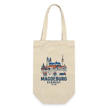 Magdeburg Germany Skyline And Elbe River - Gift Bag for Bottles - nature - Front