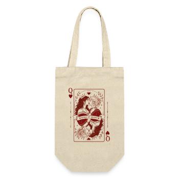 Carte de cartes de la Reine de Cœur Fierté Lesbienne - Sac à bouteille - nature - Devant
