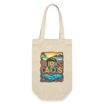 Souvenir of the Turks and Caicos Islands - Gift Bag for Bottles - nature - Front