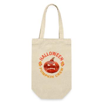 Halloween Pumpkin Face Pumpkin Vintage Costume - Gift Bag for Bottles - nature - Front