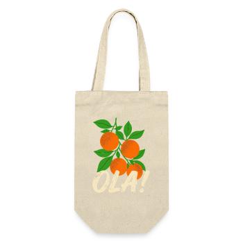 Olá Retro Orange Plants Holiday Greeting - Gift Bag for Bottles - nature - Front