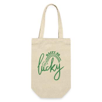 Lucky Script Shamrock Rainbow - Gift Bag for Bottles - nature - Front