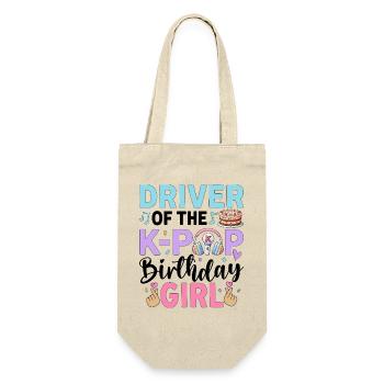 Driver Of The K-Pop Birthday Girl - Gift Bag for Bottles - nature - Front