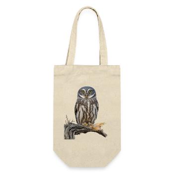 Illustration de la chouette du gardien de l’aube - Sac à bouteille - nature - Devant