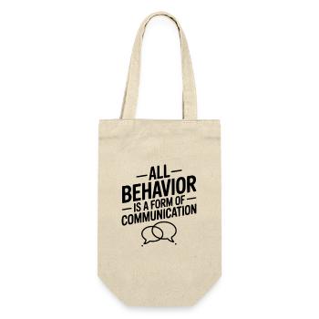 Tout comportement est une forme de communication - Sac à bouteille - nature - Devant