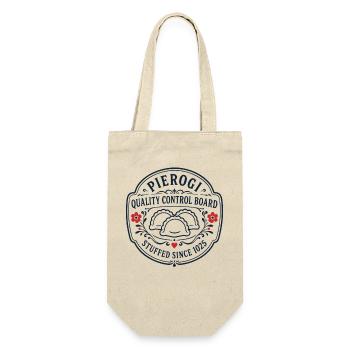 Pierogi Quality Control - Gift Bag for Bottles - nature - Front
