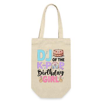 DJ Of The K-Pop Birthday Girl - Gift Bag for Bottles - nature - Front