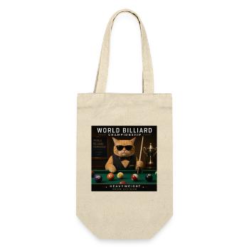 Cat Playing Pool Billiards in Lounge Cool Funny  - Gift Bag for Bottles - nature - Front