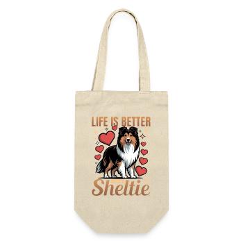Chien Shetland Sheltie Race - Sac à bouteille - nature - Devant