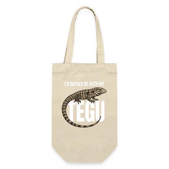 I'd rather be with my Tegu. - Gift Bag for Bottles - nature - Front