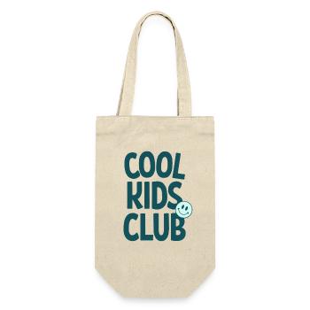 Cool Kids Club Retro Design - Gift Bag for Bottles - nature - Front