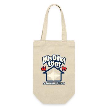 Mis Dihei tönt Schwiizerdütsch, Swiss German Pride - Gift Bag for Bottles - nature - Front