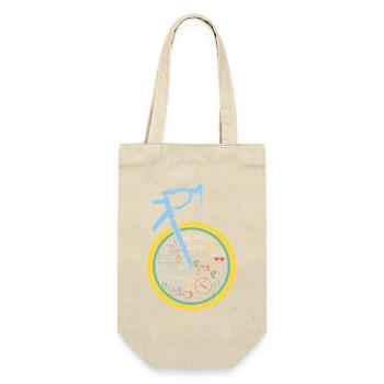 Cycling Adventure Nature Circle / Bicycle Bikepacking, Bike - Gift Bag for Bottles - nature - Front