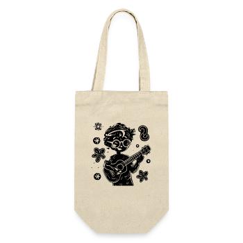 Small Ukulelist - Gift Bag for Bottles - nature - Front