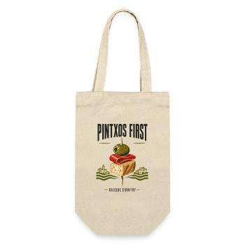 Pintxos Erster Baskenland Bilbao Reise-Souvenir - Geschenkbeutel für Flaschen - Natur - Vorne