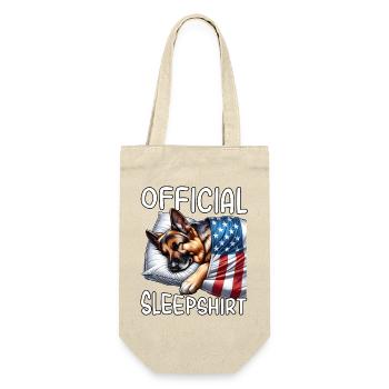Deutscher Schäferhund US Schlafshirt - Geschenkbeutel für Flaschen - Natur - Vorne