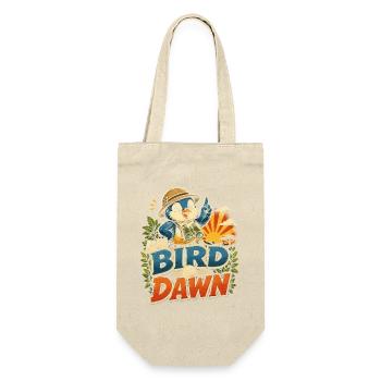 Vogelbeobachtung am Morgengrauen - Geschenkbeutel für Flaschen - Natur - Vorne